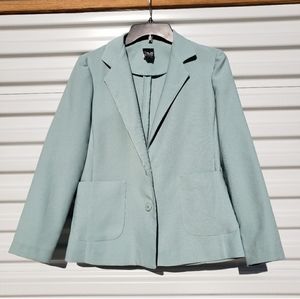 VTG The Petite Concept aquamarine unlined blazer